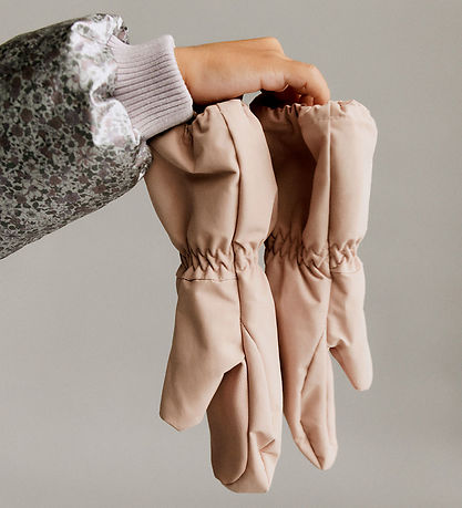 Wheat Mittens w. Fleece - Monta - Rose Powder