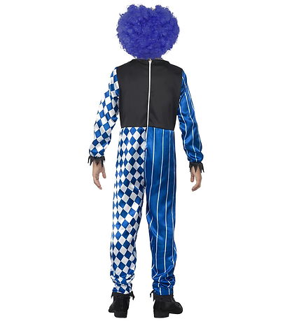 Smiffys Costume - Deluxe Sinister Clown - Blue
