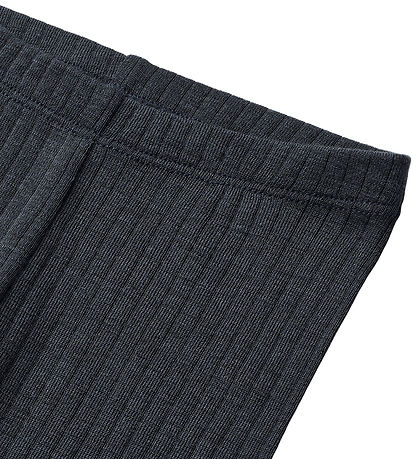 Wheat Leggings - Wool/Silk - Rib - Agi - Navy