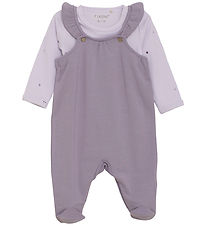 Fixoni Romper w. Bodysuit l/s - Purple Ash Fixoni Romper w. Bodysuit l/s - Purple Ash