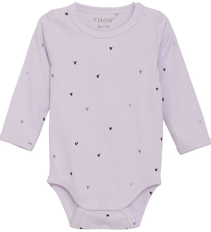 Fixoni Romper w. Bodysuit l/s - Purple Ash
