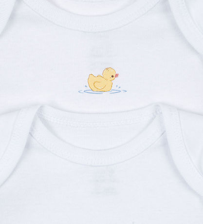 Fanga Fontana Bodysuits l/s - Piscina - 2-Pack - Optic White