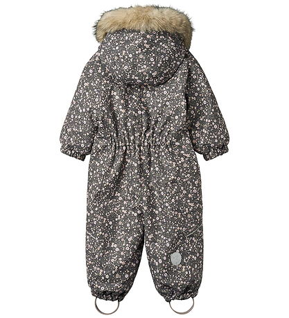Wheat Snowsuit - Nickie - Black Sea Open Flowers