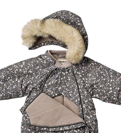 Wheat Snowsuit - Nickie - Black Sea Open Flowers