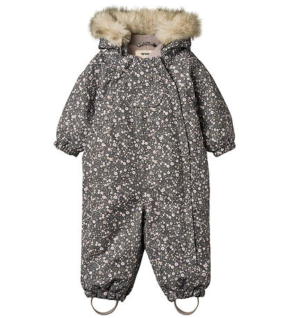 Wheat Snowsuit - Nickie - Black Sea Open Flowers