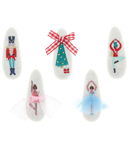 Meri Meri Hair Clips - 5-Pack - Nutcracker