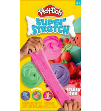 Play-Doh Slim - 3 stablede krukker - Super Stretch Fruity Fun Play-Doh Slim - 3 stablede krukker - Super Stretch Fruity Fun