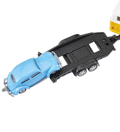 Siku Car w. Trailer - VW T1 w. Trailer & VW Beetle - 1:50 Siku Car w. Trailer - VW T1 w. Trailer & VW Beetle - 1:50