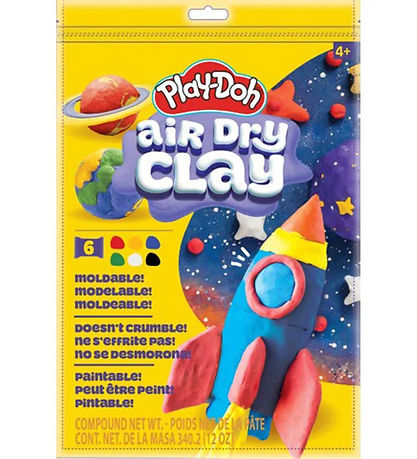 Play-Doh Leir - Air Dry Leir - Multi Litaður poki - 340 g Play-Doh Leir - Air Dry Leir - Multi Litaður poki - 340 g