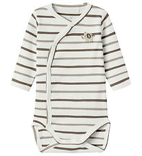 Name It Wrap Bodysuit l/s - Rib - NbnOfant - Cloud Dancer Name It Wrap Bodysuit l/s - Rib - NbnOfant - Cloud Dancer