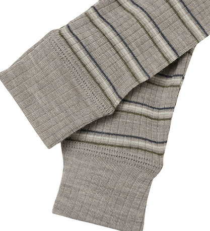 Name It Trousers - Wool/Modal - Rib - NbmWomi - Satellite/STRIPE