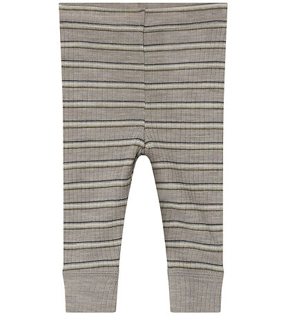 Name It Trousers - Wool/Modal - Rib - NbmWomi - Satellite/STRIPE