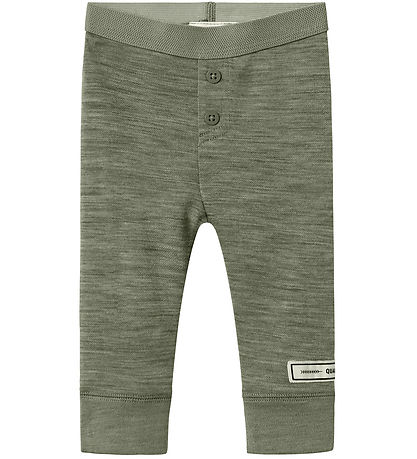 Name It Leggings - Wool/Viscose - NbmWyla - Dried Sage