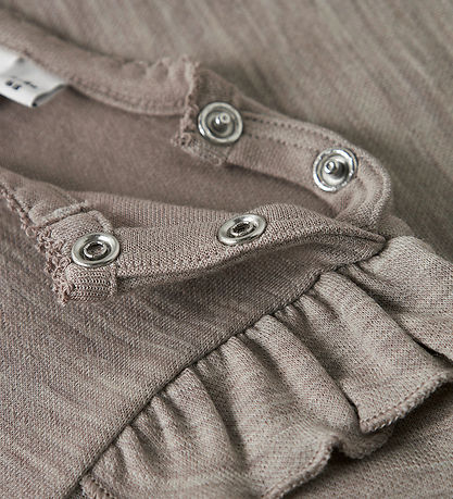 Name It Bodysuit l/s - Wool/Viscose - NbfWyla - Satellite