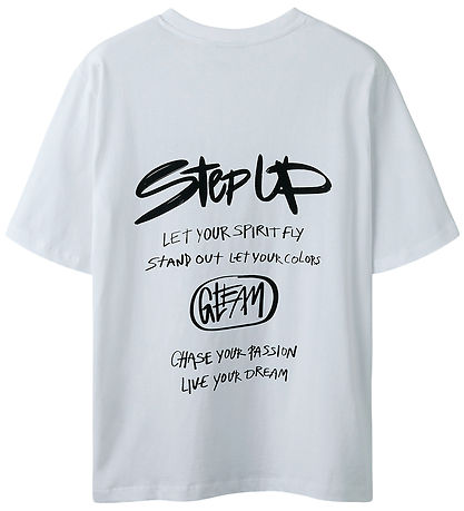 T-Shirt LMTD - NlnStep - Bright White T-Shirt LMTD - NlnStep - Bright White