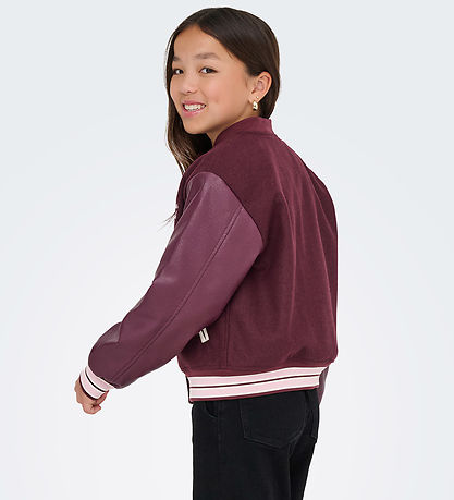 Kids Only Bomber Jacket - KogWestCoast - Mauve Wine