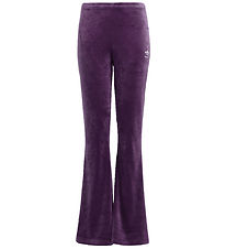adidas Originals Velvet Trousers - Aurora Plum/White adidas Originals Velvet Trousers - Aurora Plum/White