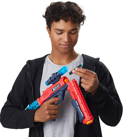 Pistolets à mousse X-Shot - Ultimate Pack Shootout - Rouge/Bleu