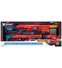 X-Shot Foam guns - Ranger X8 & Hawk Eye & Fury 4 & Micro - Red X-Shot Foam guns - Ranger X8 & Hawk Eye & Fury 4 & Micro - Red