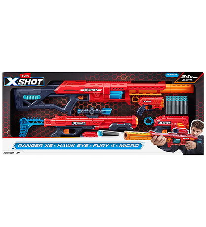 Pistolets à mousse X-Shot - Ranger X8 & Hawk Eye & Fury 4 & Micr