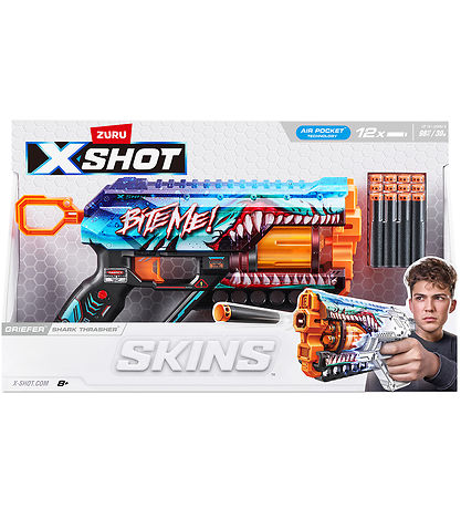 Pistolet à mousse X-Shot - Skins - Shark Thrasher