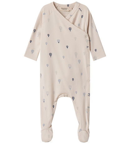 MarMar Jumpsuit w. Feet - Modal/Cotton - Rubello - Air Balloon