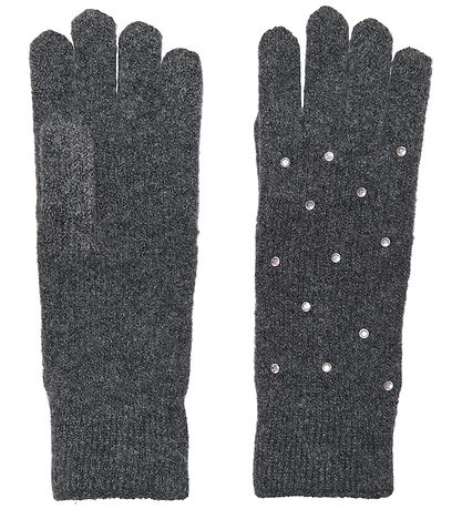 Kids Only Gloves - Knitted - KogChyna - Dark Grey Melange/Rhines