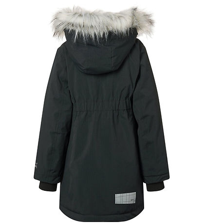 Molo Winter Coat - Peace - Black w. Faux Fur