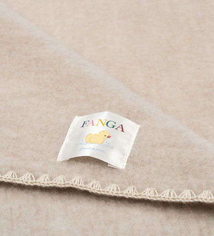 Fanga Fontana Baby Blanket - 60x60 - Erba - Wool fleece - Beige