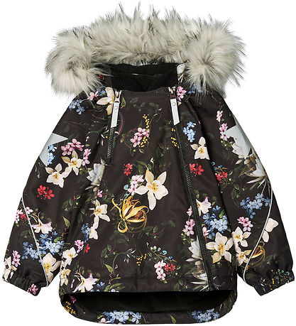 Molo Winter Coat - Hopla Fur - Paisley Flowers