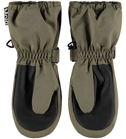 Molo Mittens - Igor - Bark Green