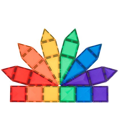 Connetix Magnet set - 24 Parts - Rainbow