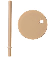 Couvercle/Paille Design Letters - Tritan - Beige