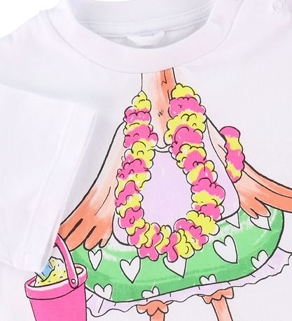 Stella McCartney Kids T-shirt - White w. Flamingo