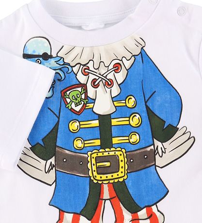 Stella McCartney Kids T-Shirt - Weiß m. Pirat Stella McCartney Kids T-Shirt - Weiß m. Pirat