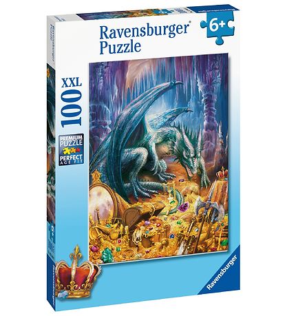 Ravensburger Púsluspil - 100 Kubbar - Dreka Treasure