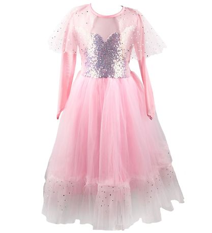 Great Pretenders Maskeraddräkt - Prinsessaklänning - Rosa m. Pal