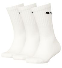Puma Socks - Kids Regular Crew - 3-Pack - White