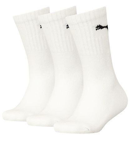 Puma Socks - Kids Regular Crew - 3-Pack - White