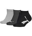 Puma Ankle Socks - Kids Sneaker - 3-Pack - Black/Dark Grey/Light Puma Ankle Socks - Kids Sneaker - 3-Pack - Black/Dark Grey/Light