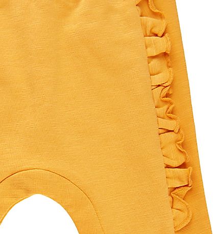 Minymo Sweatpants - York Yellow w. Ruffles
