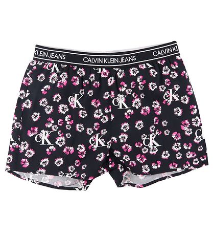 Calvin Klein Shorts - Black w. Flowers Calvin Klein Shorts - Black w. Flowers