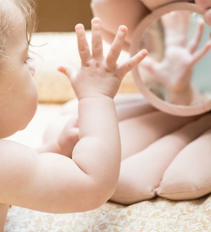 Thats Mine Baby Mirror - Mussel - Beige Thats Mine Baby Mirror - Mussel - Beige