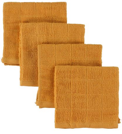 Pippi Washcloths - 4-Pack - 27x27 - Mineral Yellow Pippi Washcloths - 4-Pack - 27x27 - Mineral Yellow