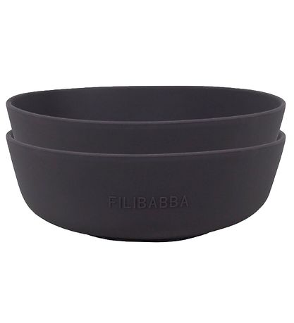 Filibabba 공기 (그릇) - 2개입 - 실리콘 - 스톤 그레이 Filibabba 공기 (그릇) - 2개입 - 실리콘 - 스톤 그레이