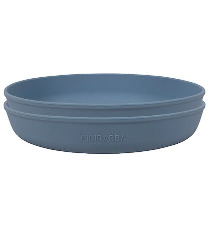 Filibabba Plate - Silicone - 2-Pack - Powder Blue Filibabba Plate - Silicone - 2-Pack - Powder Blue
