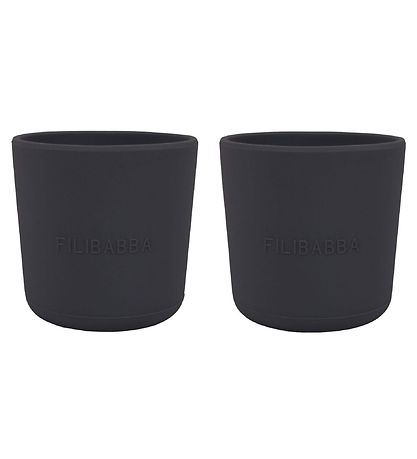 Filibabba Cup - 2-Pack - Silicone - Stone Grey Filibabba Cup - 2-Pack - Silicone - Stone Grey