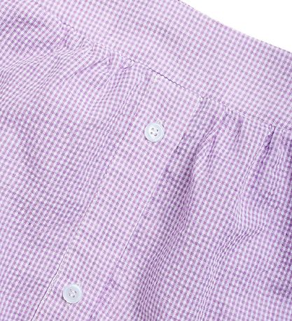 Grunt Skirt - Joan Chack Midi - Light Purple Checkered