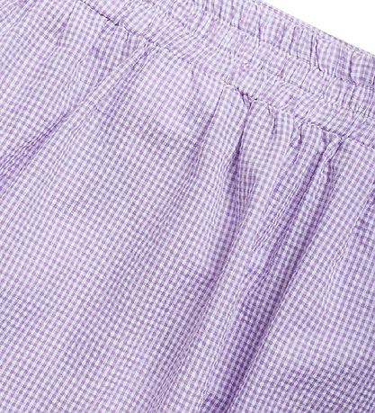 Grunt Skirt - Joan Chack Midi - Light Purple Checkered