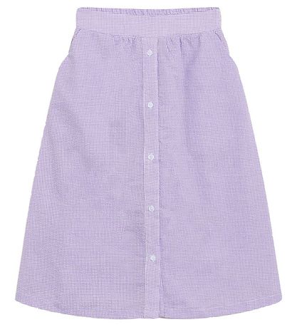 Grunt Skirt - Joan Chack Midi - Light Purple Checkered